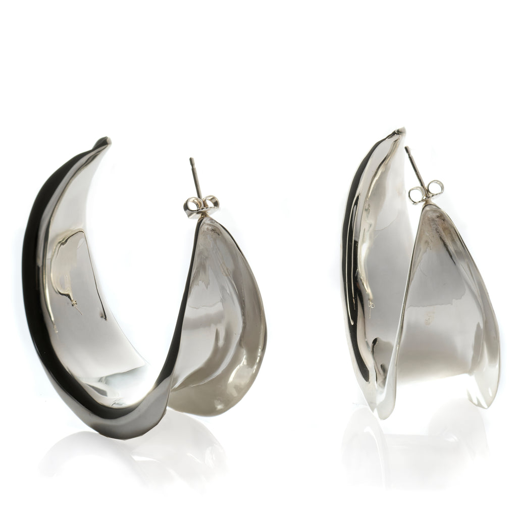 Ariana Boussard-Reifel Mezza Hoop Earrings Sterling Silver Ariana Boussard-Reifel Mezza Hoop Earrings Sterling Silver
